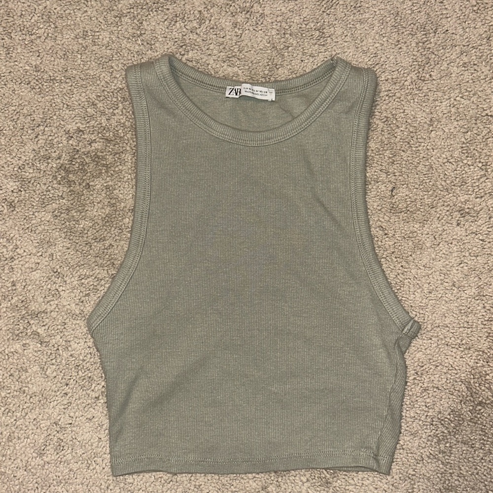 Green Zara tank